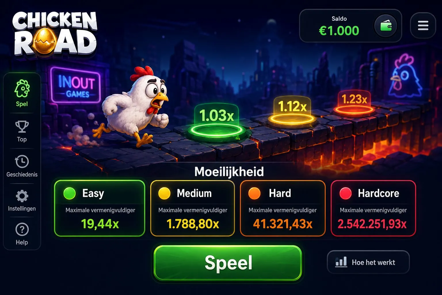 Chicken Road modi Easy tot Hardcore met multipliers